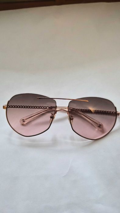 ОРИГИНАЛНИ слънчеви очила Chanel Chain Aviator 4667 (Размер 57)