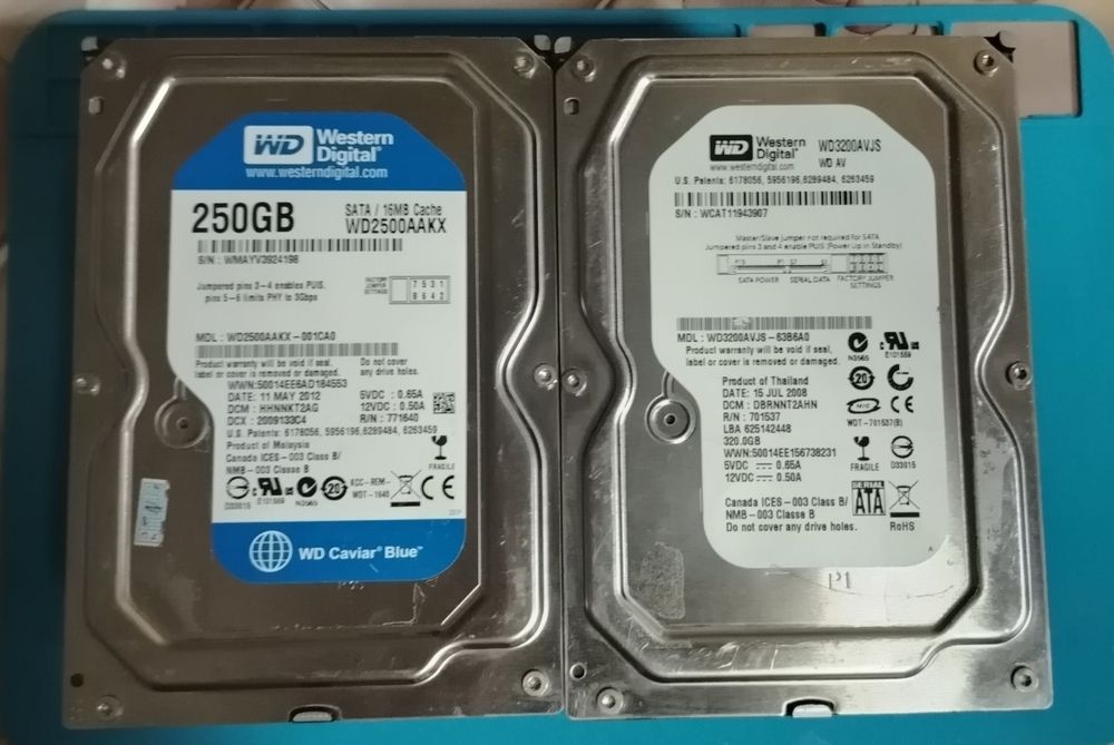 3.5" HDD Western Digital 250gb/320gb