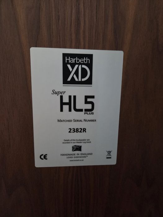 Harbeth Super HL5+ Reference Stands SHL5plus XD Stand Mount Speakersчисто нови