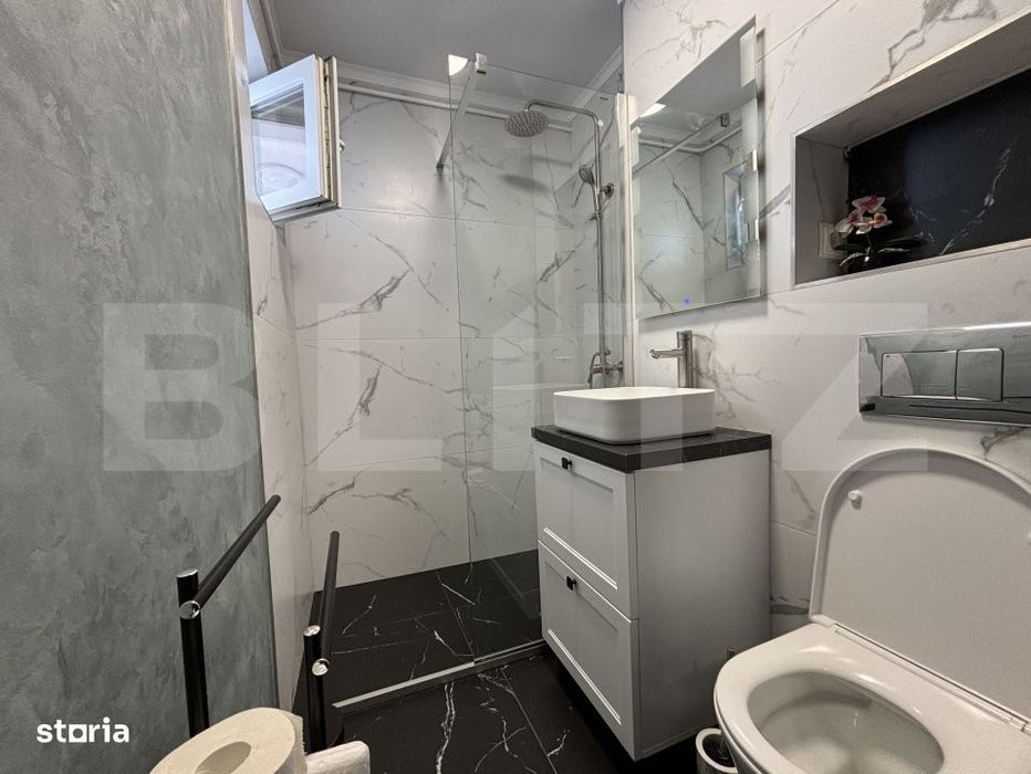 Apartament modern de inchiriat, 50 mp, complet mobilat si uitlat