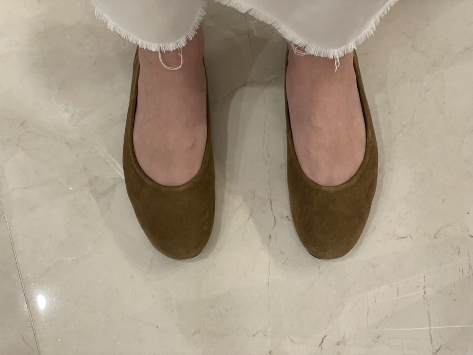 Balerini piele intoarsa Zara 39