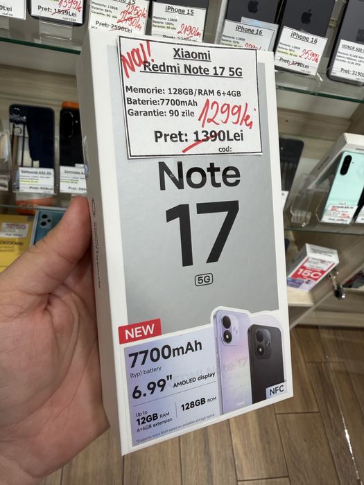 telefon Xiaomi Note 17 5G Nou Garantie 1 an