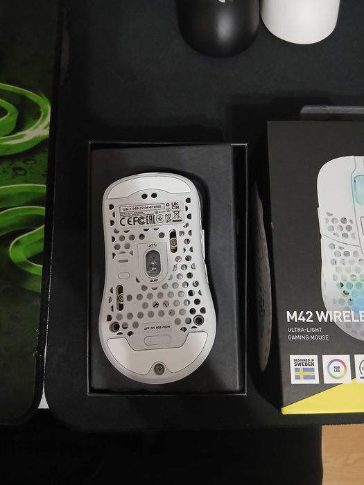 Mouse Gaming Xtrfy M42 Wireless, Alb