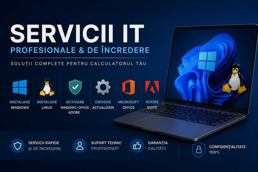Instalez Sisteme De Operare Licențiate, Drivere și Pachete De Programe