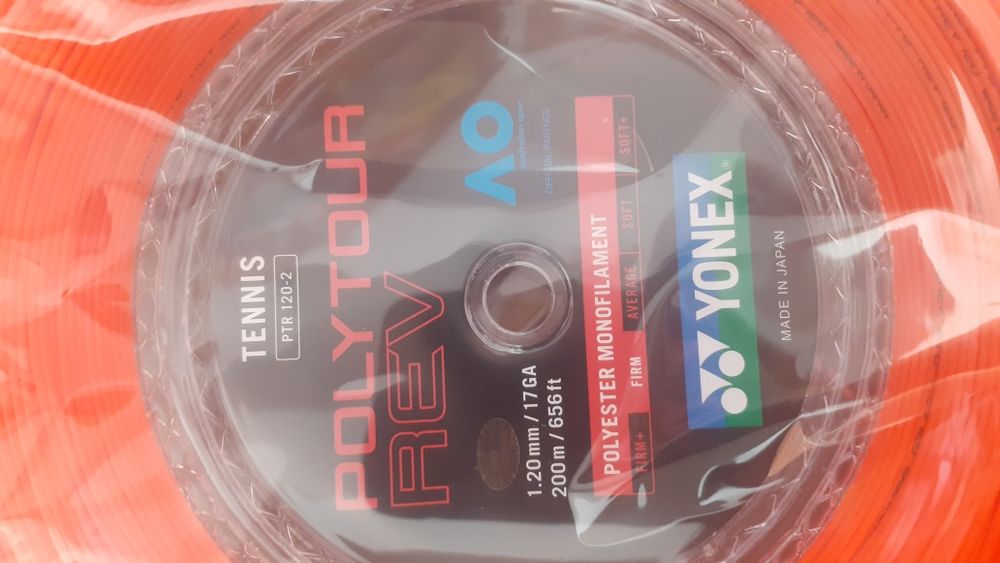 Rola 200 m Yonex Poly Tour Rev 1.20 mm racordaj racheta tenis