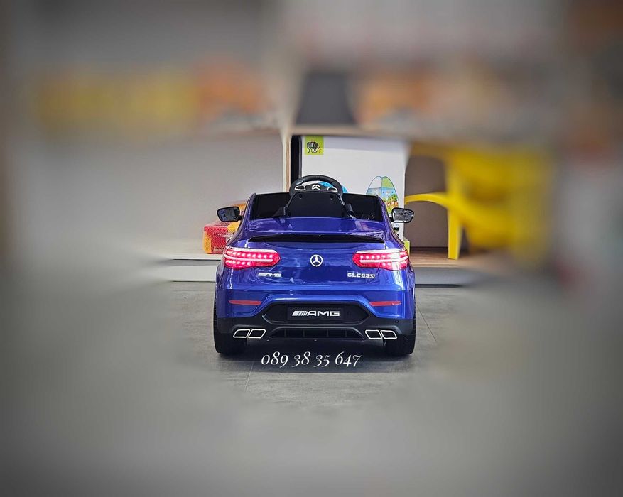 ТОП ЦЕНА!НОВО!Акумулаторен джип MERCEDES GLC63 AMG с 12V,меки гуми,USB