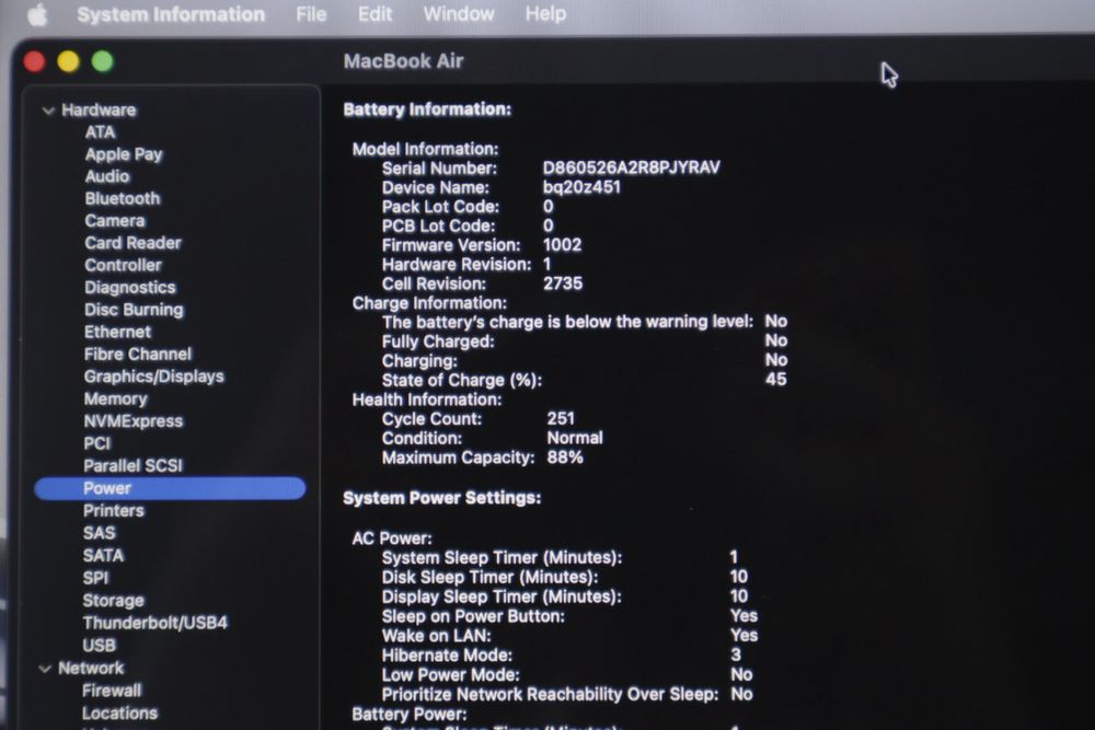 Apple Macbook Air M1 13.6” 512GB Midnight