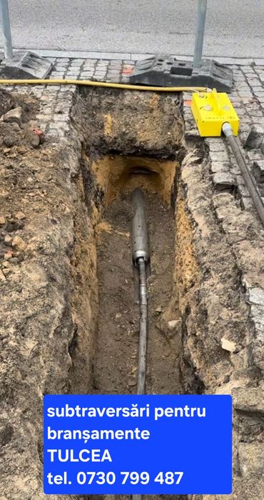 Subtraversări Tulcea - Miniexcavator  săpaturi-