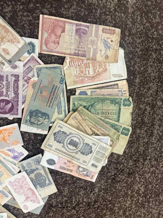 Стари чужди банкноти+монети