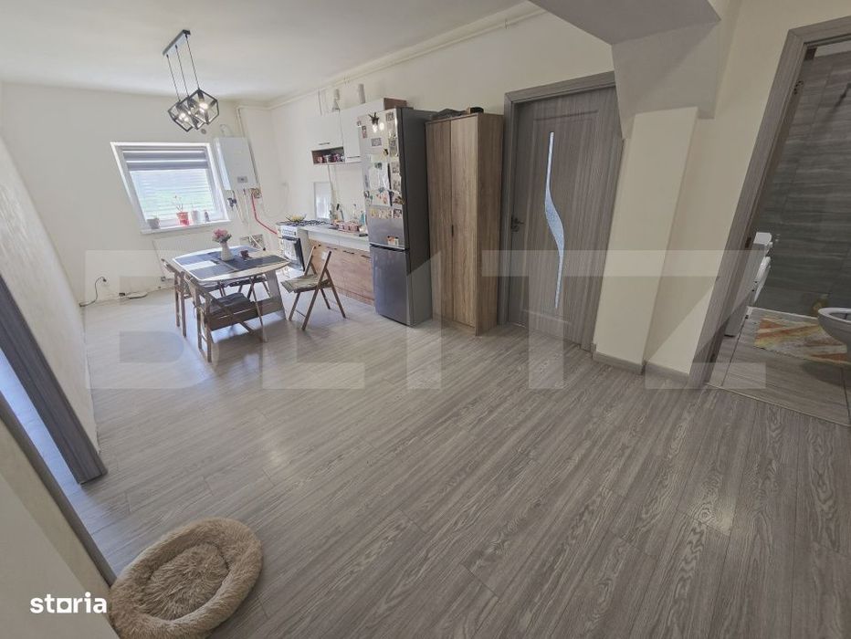 Apartament modern cu 3 camere, 69 mp, parter, balcon, Apahida