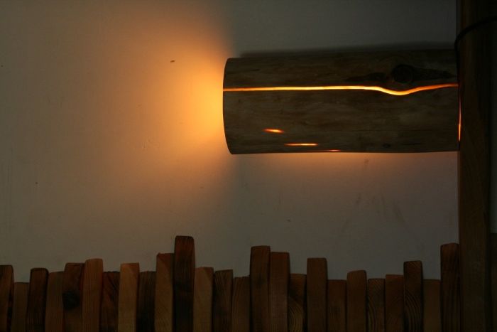 Уникални Арт дървени лампи