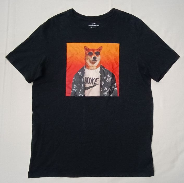 Nike Sportswear Story Pack Shiba Inu Dog Tee оригинална тениска L Найк