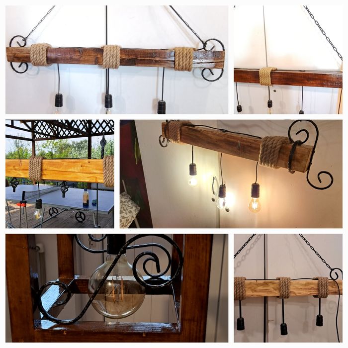 LUSTRE si OGLINZI  RUSTICE Hand Made, terase, foisoare, cabane