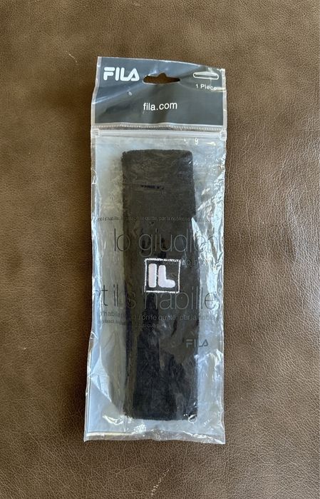 Fila- унисекс бандана/лента за глава-черна с лого.