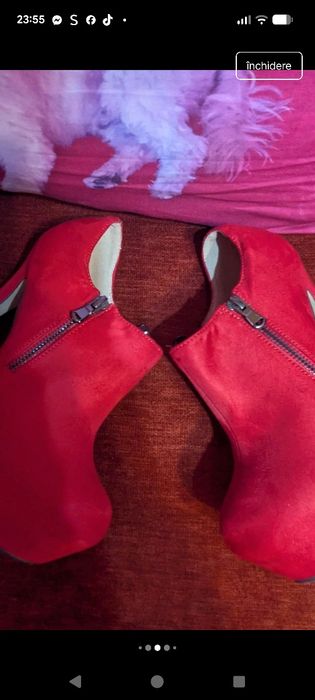 Botine dama cu platforma ascunsa și toc inalt
