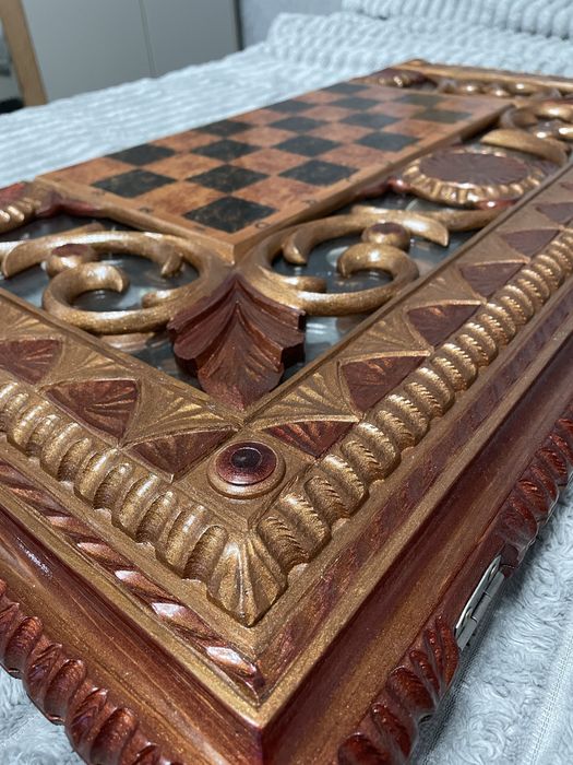 Нарды-Шахматы ручной работы