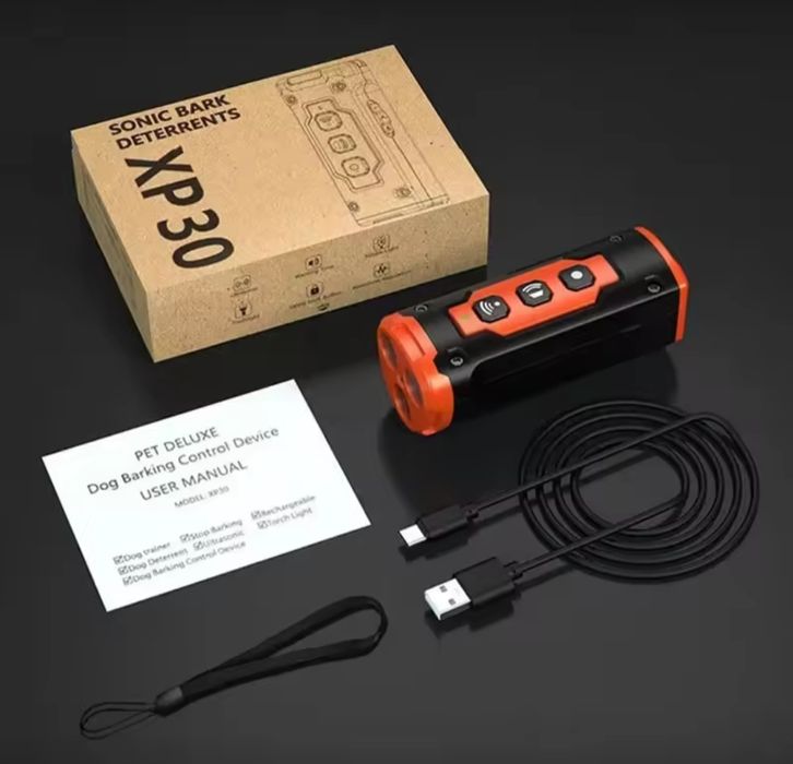 Ултразвуков кучегон,със няколко команди,презареждаем-2000 mAh батерия!