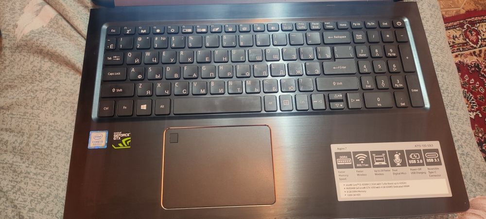 Ноутбук Асер aspire 7