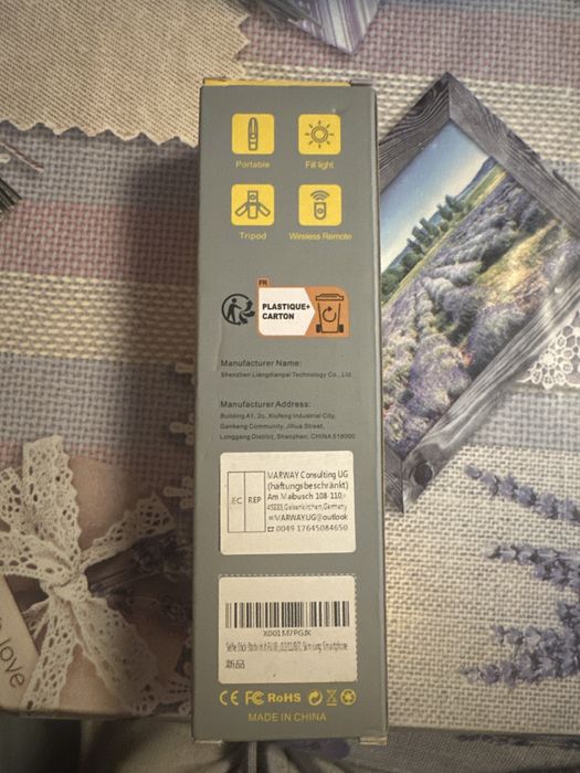 Selfie stick/tripod cu telecomanda wireless, extensibil pana la 70cm, pentru telefoane mobile, negru