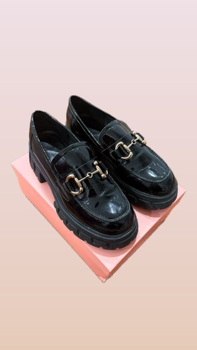 JOSINY лоферы чёрные (минималистичные)