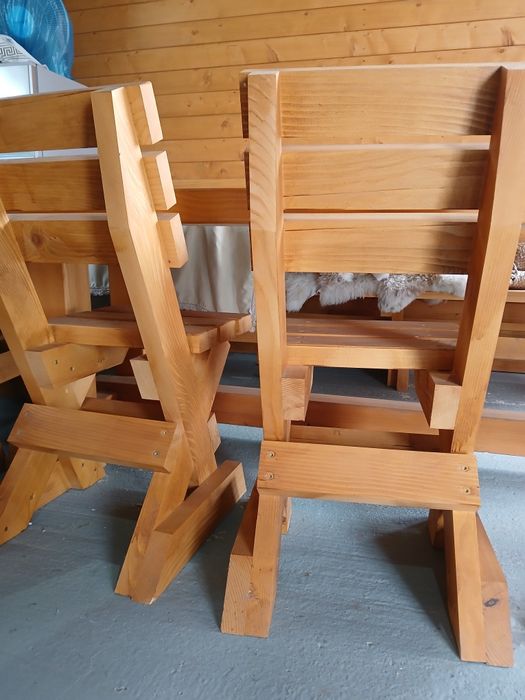 Scaune terasă din lemn masiv