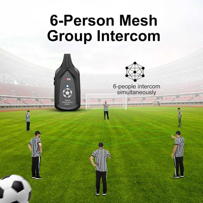 EJEAS F6 Професионална футболна интерком Bluetooth система MESH