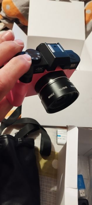 Дигитален фотоапарат NBD®, 3,0 инча IPS, 4K, 48MP, 32GB SD карта, 2 ба