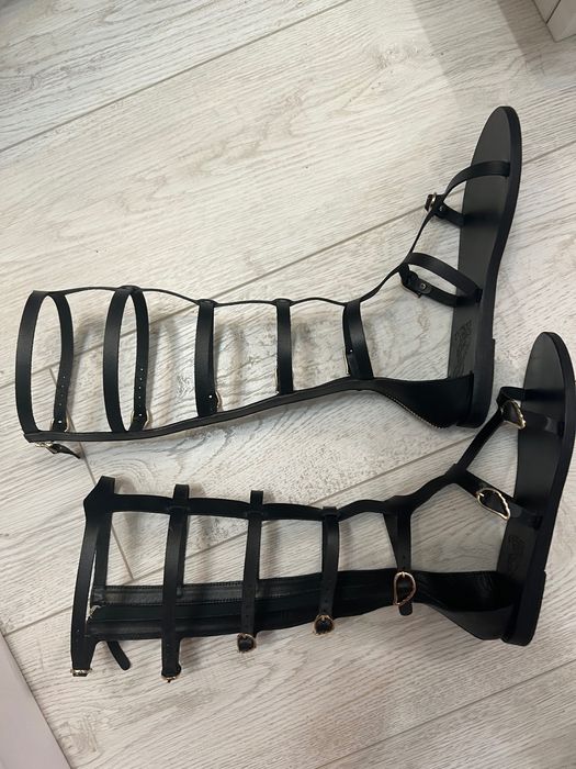 Sandale gladiator cu caramb inalt 36