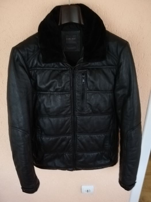 Geaca piele bărbati Zara Man M