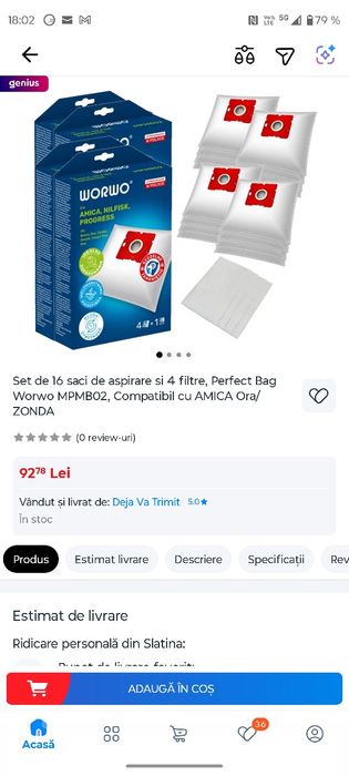 Saci aspirator+filtre