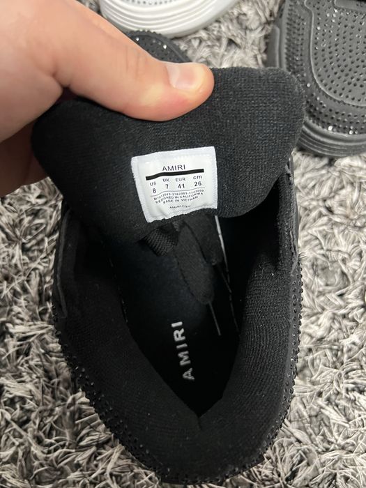 Amiri MA 1 Crystal Black White Negrii Albi
