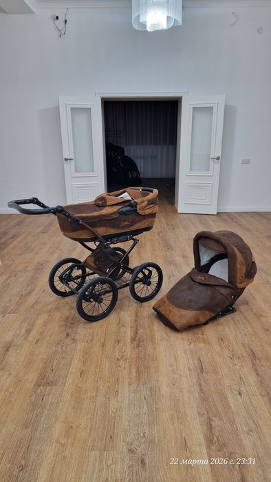 Коляска Ballila коричневая