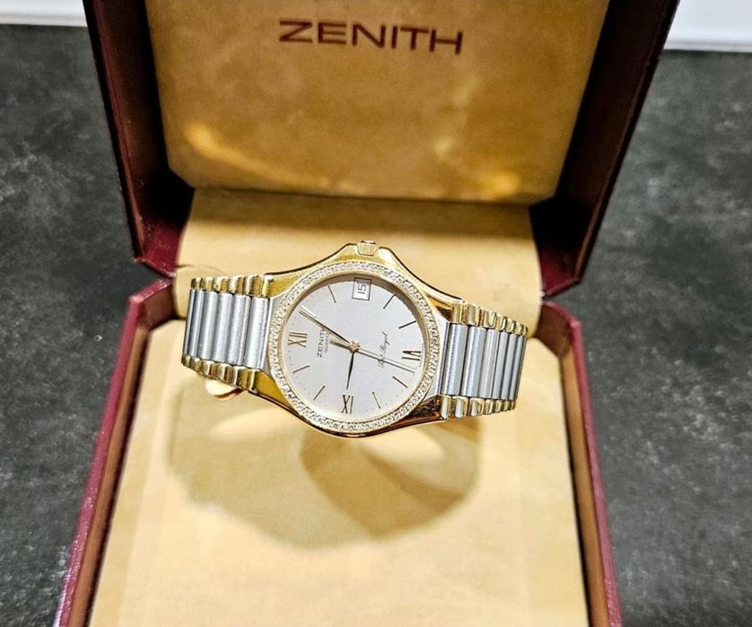 Ceas ZENITH placat cu aur si diamante Galati • OLX.ro