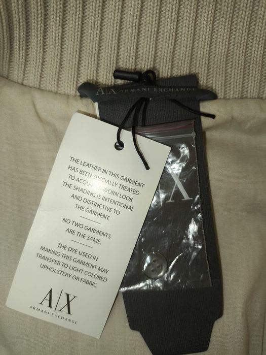 Кожаная куртка Armani Exchange