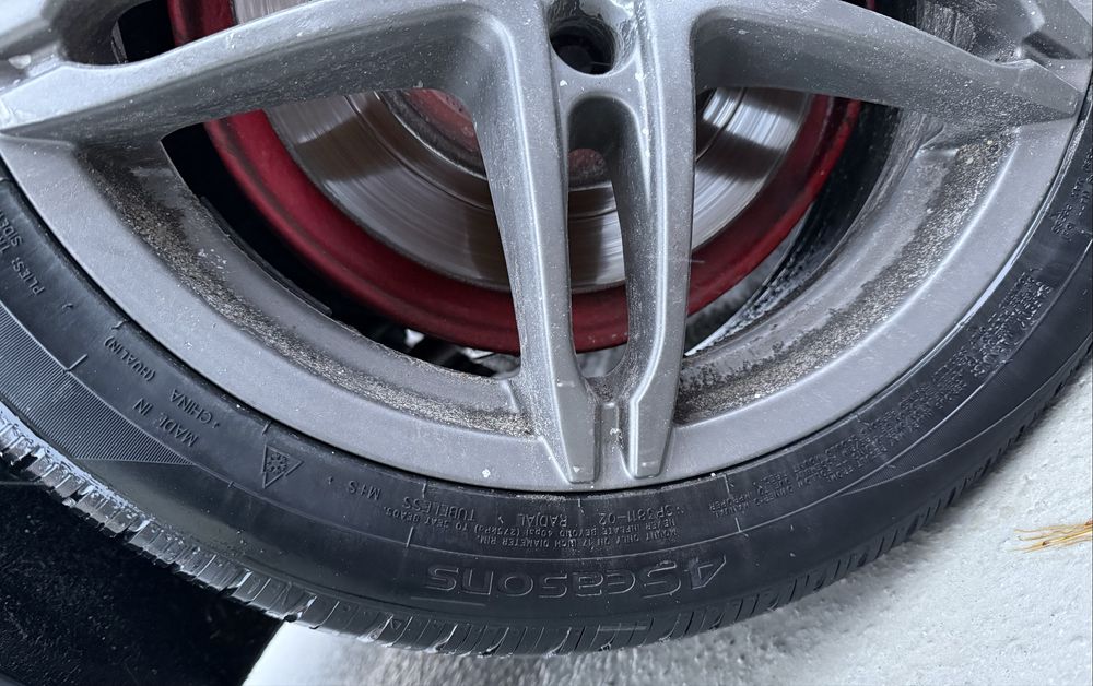 4 Jante Audi R17 + 4 Anvelope All Season - Se dau si Separat