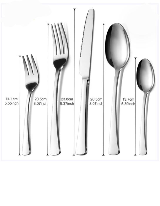Set de tacâmuri 60 bucăți complet noi (linguri, furculițe, cuțite)