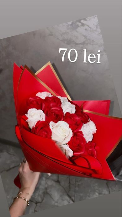 Buchete trandafiri sapun