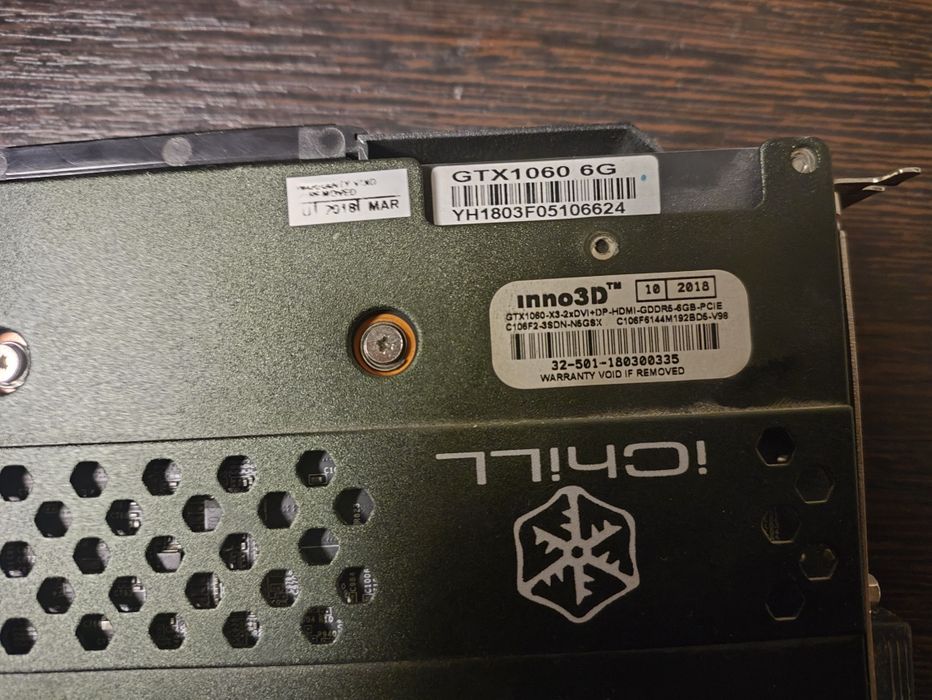 Видеокарта GTX 1060 6GB