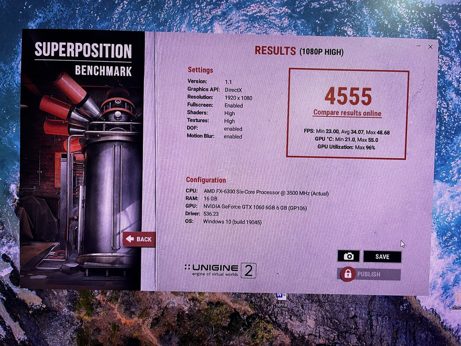 Placa Video GTX 1060 6gb