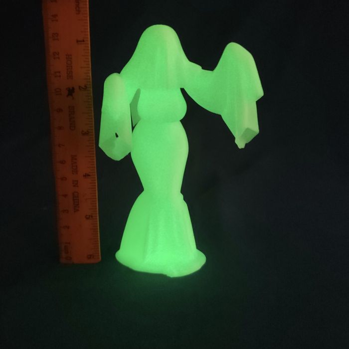 3D-фигурка призрака, фигурка-девушка