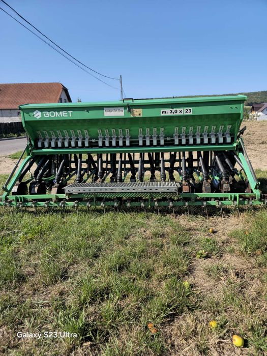 Masina plantat Cramer 4rand,Semanatoare paioase Bomet dubludisc 3m 23r