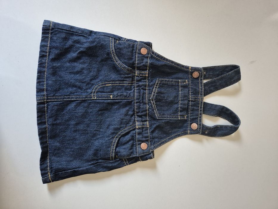 Salopetă Fustă Denim Fetițe – Lupilu | Mărime 74 (6-9 luni)