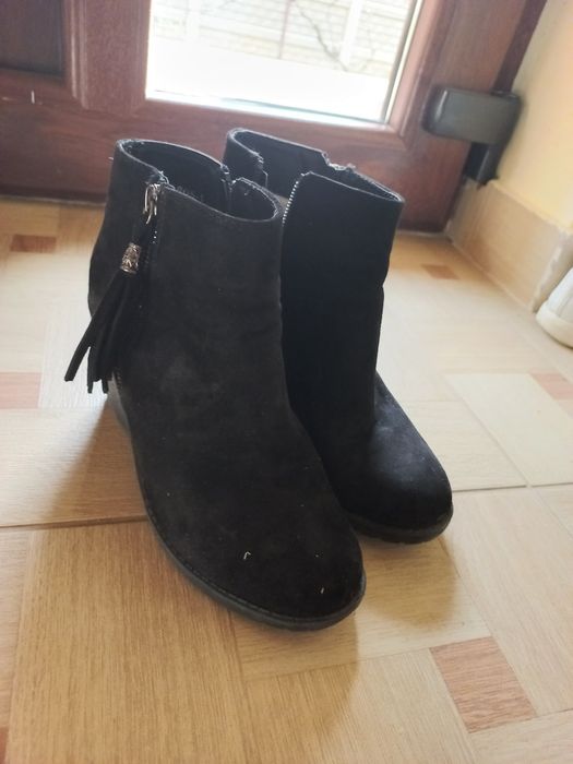 Botine cu toc, de iarna