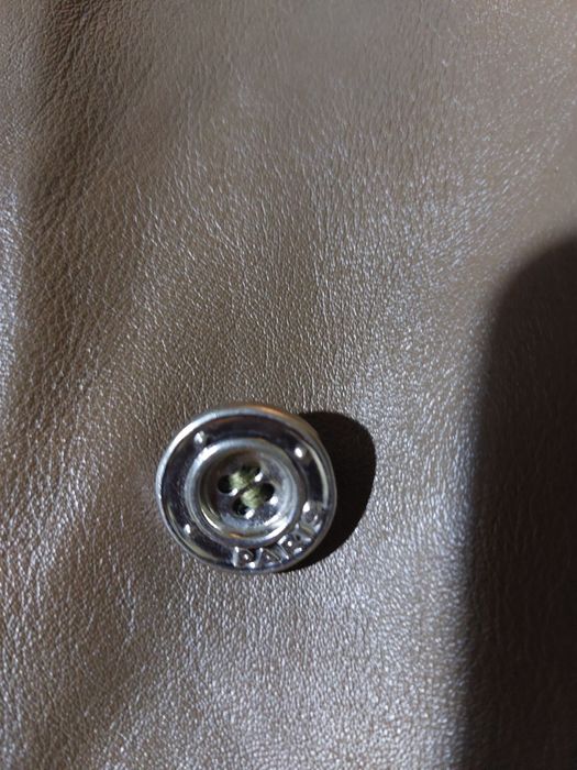 Haină de piele Karl Dahinten, maro,  elegantă