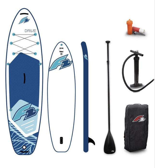 NOU Paddleboard SUP-Board F2 SUP Stand Up Paddle Board Drive White (2026) 372x85x15cm 12,2