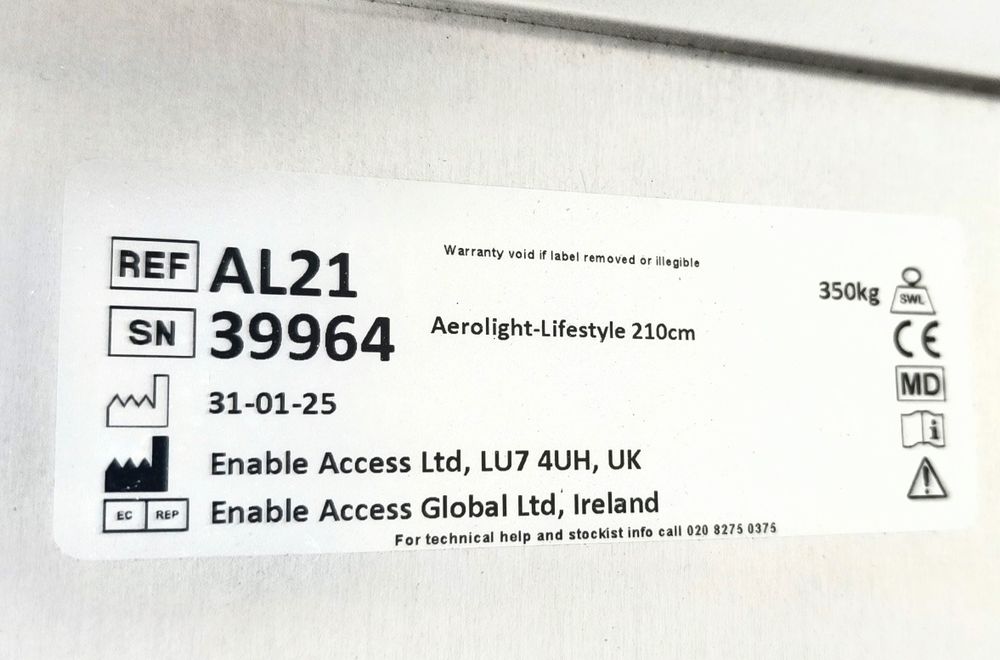 Алуминиева Сгъваема рампа Aerolight Lifestyle 210см ,300кг