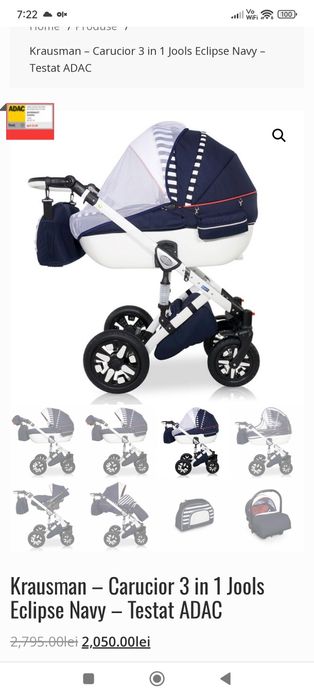 Cărucior 3 in 1 Krausman