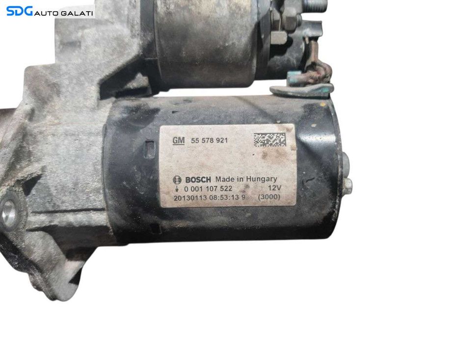 Electromotor 9 Dinti Caneluri Opel Insignia 1 1.4 Benzina 2011 - 2017 Cod 55578921 0001107522 [N2463]