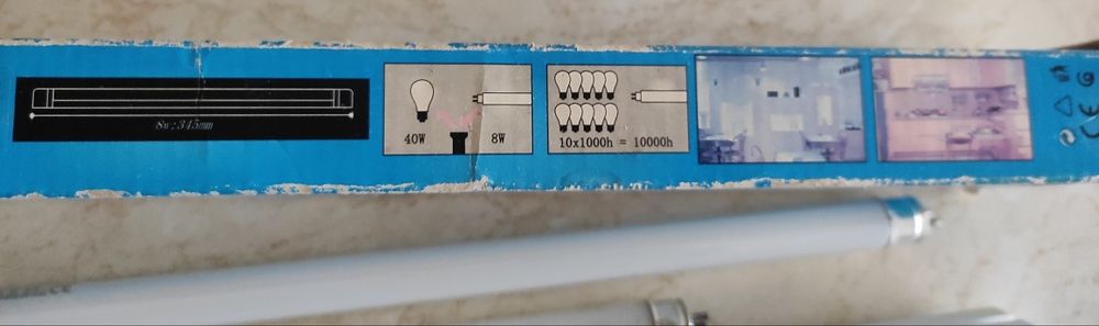 LED лампа и лампа за баня или кухня