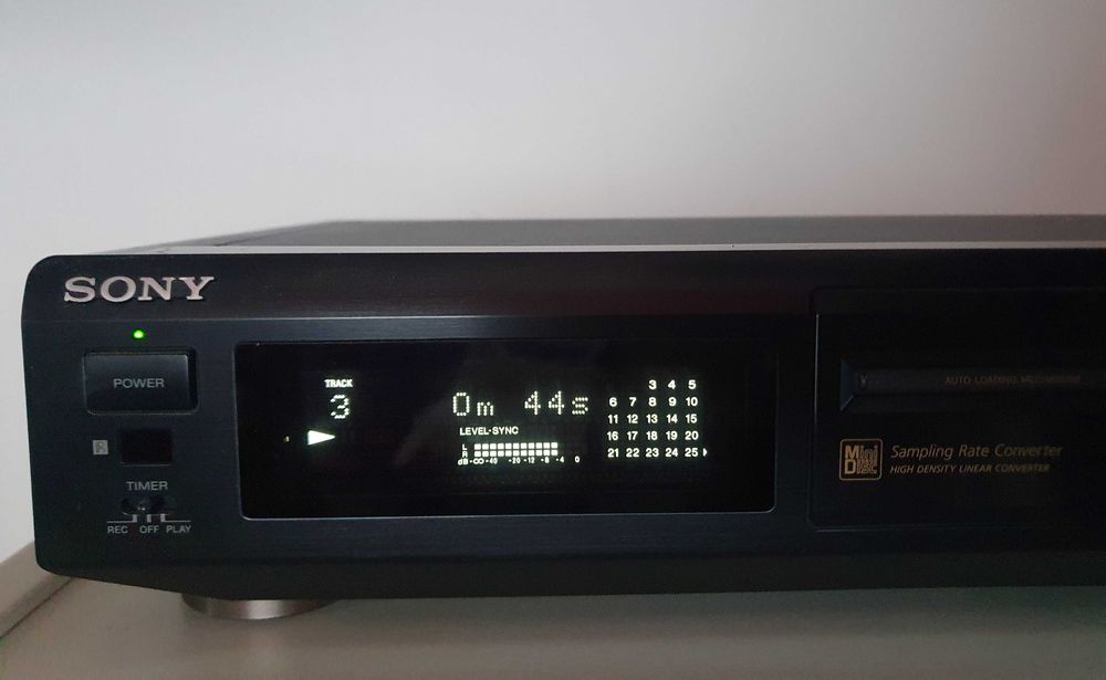 Mini disc recorder Sony MDS-JE500 + 5 minidiscuri TDK sigilate